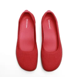 Ascenelle Women’s Arch Support Wide Toe Ballet Shoes Knit Edition