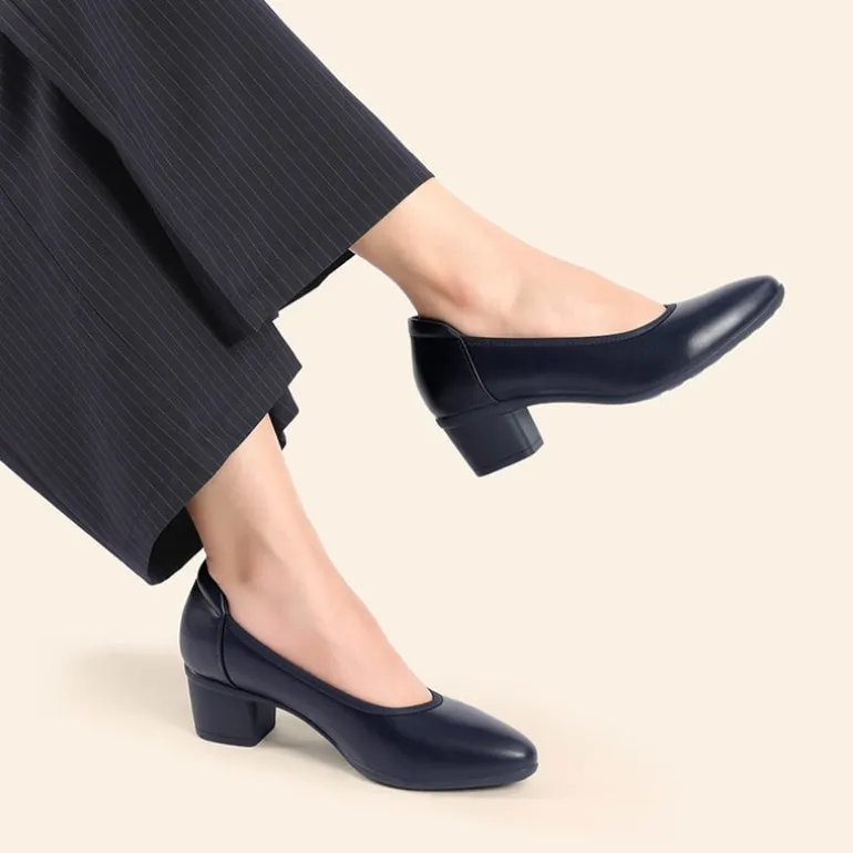 Ascenelle Women's Chunky Heel Dress Shoes