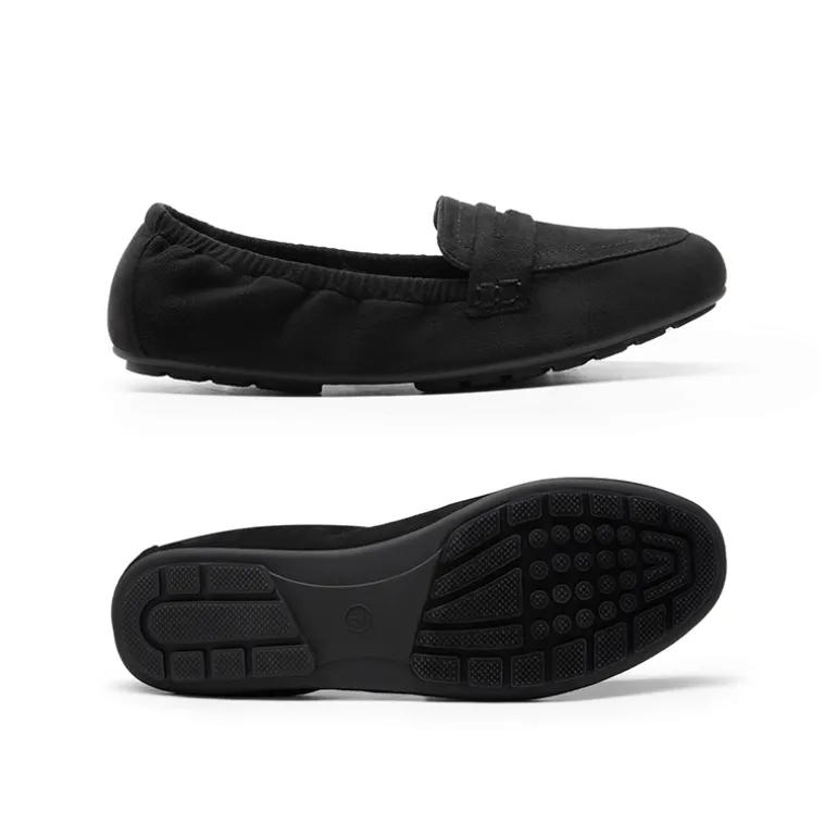 Ascenelle Women's Comfortable Slip-On Foldable Loafers