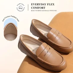 Ascenelle Women’s Comfortable Loafers with Arch Support