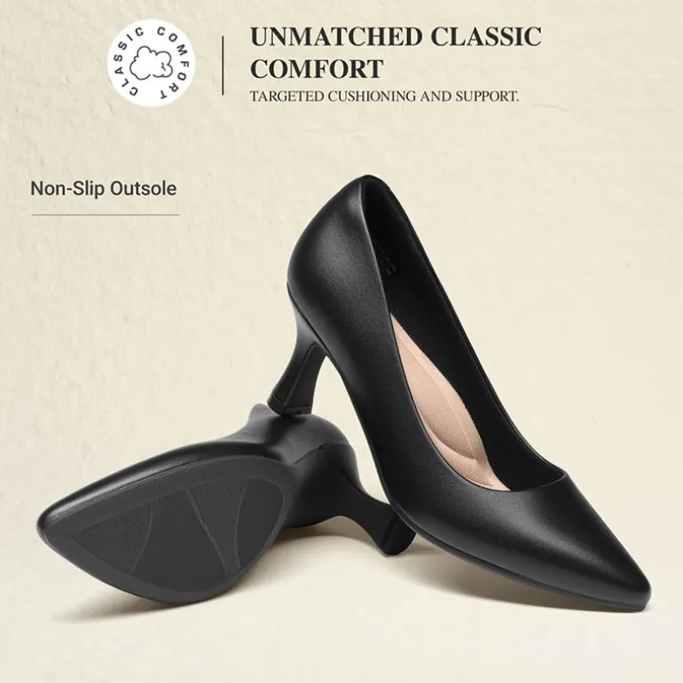 Ascenelle Women’s Comfortable Pumps with Arch Support