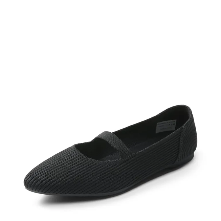Ascenelle Women’s Comfortable Mary Jane Flats Knit Edition