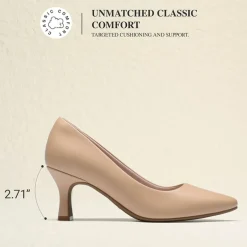 Ascenelle Women’s Comfortable Pumps with Arch Support