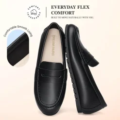 Ascenelle Women’s Comfortable Loafers with Arch Support