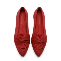 Ascenelle Women’s Foldable Bow Flats Knit Edition