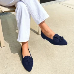 Ascenelle Women’s Foldable Bow Flats Knit Edition