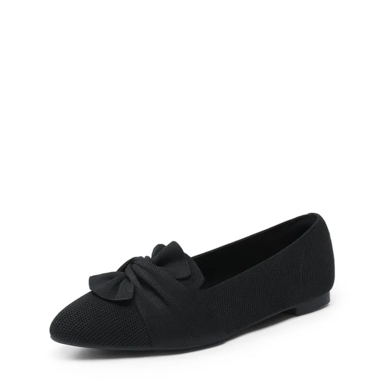 Ascenelle Women’s Foldable Bow Flats Knit Edition