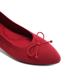 Ascenelle Women’s Foldable Breathable Bow Flats Knit Edition