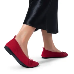 Ascenelle Women’s Foldable Breathable Bow Flats Knit Edition