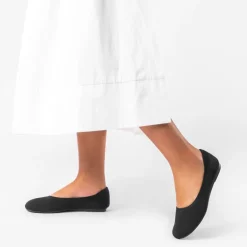 Ascenelle Women’s Round-Toe Arch-Support Ballet Flats Knit Edition