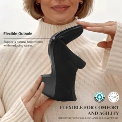Ascenelle Women's Sustainable Block Heel Pumps