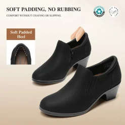 Ascenelle Women's Sustainable Block Heel Pumps