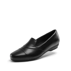 Ascenelle Women’s Wide Fit Elastic Loafers