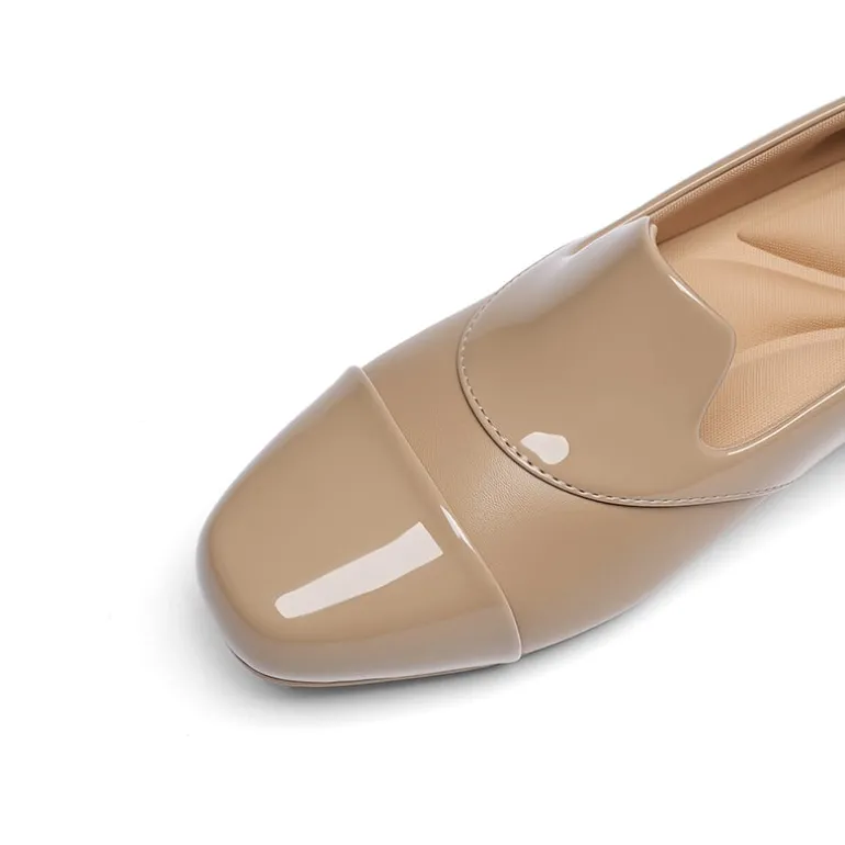 Ascenelle Women’s Wide Fit Elastic Loafers