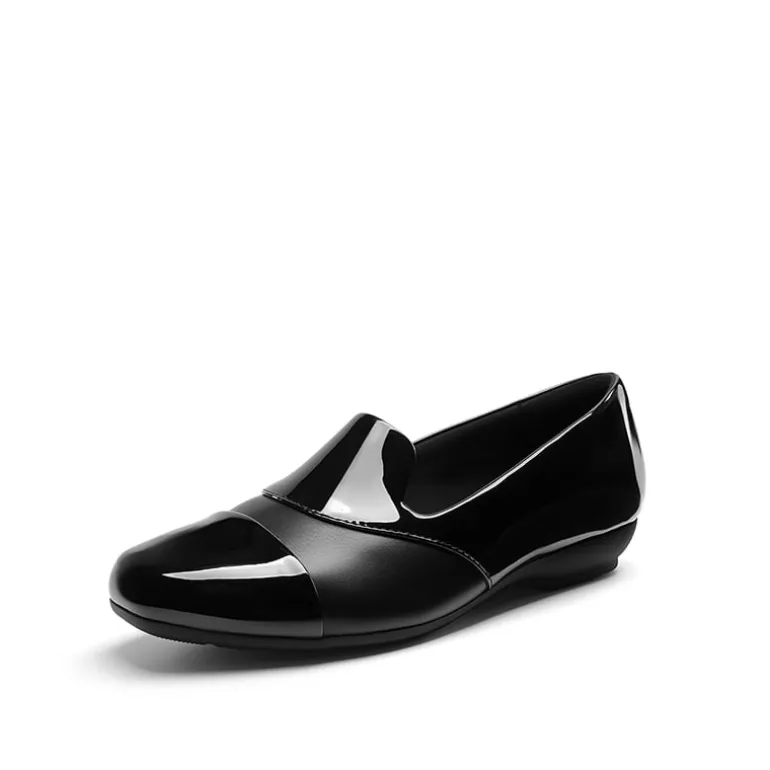 Ascenelle Women’s Wide Fit Elastic Loafers
