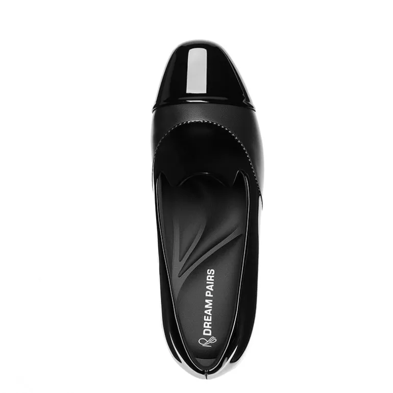 Ascenelle Women’s Wide Fit Elastic Loafers