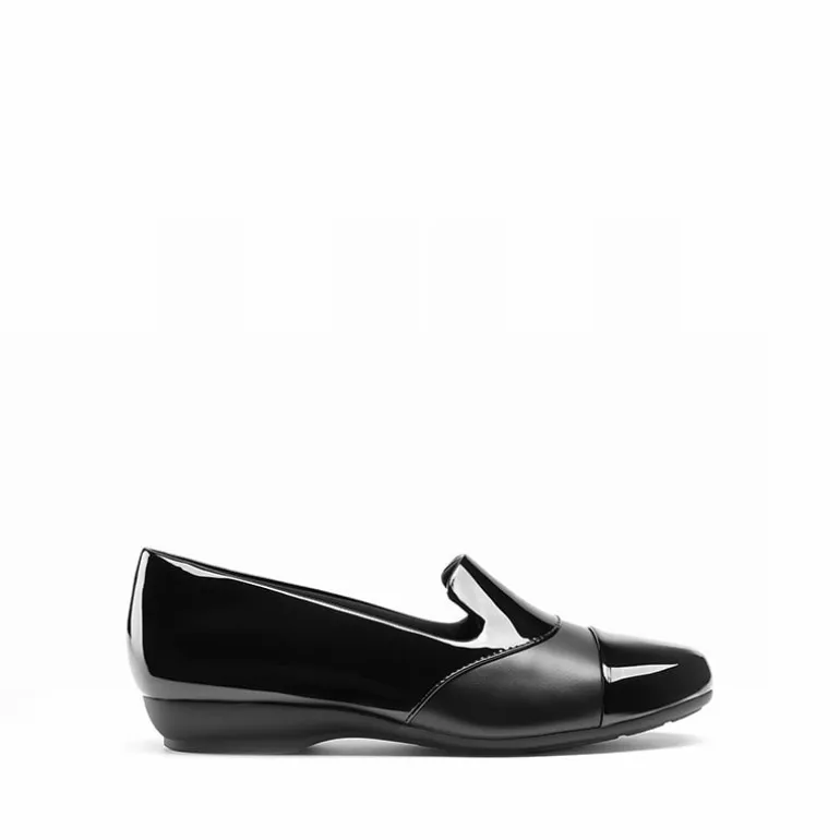 Ascenelle Women’s Wide Fit Elastic Loafers