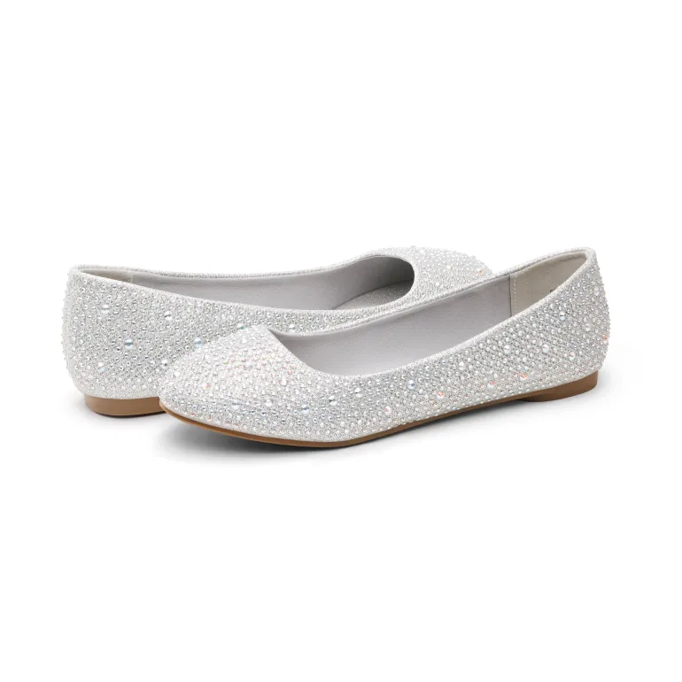 Ballet Rhinestone Sparkly Flats Shoes