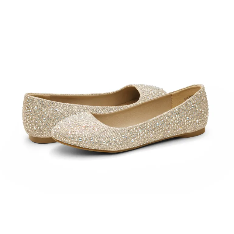 Ballet Rhinestone Sparkly Flats Shoes