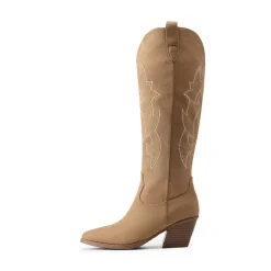 Block Heel Knee-high Cowgirl Boots