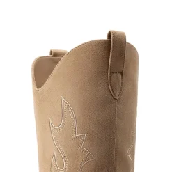 Block Heel Knee-high Cowgirl Boots