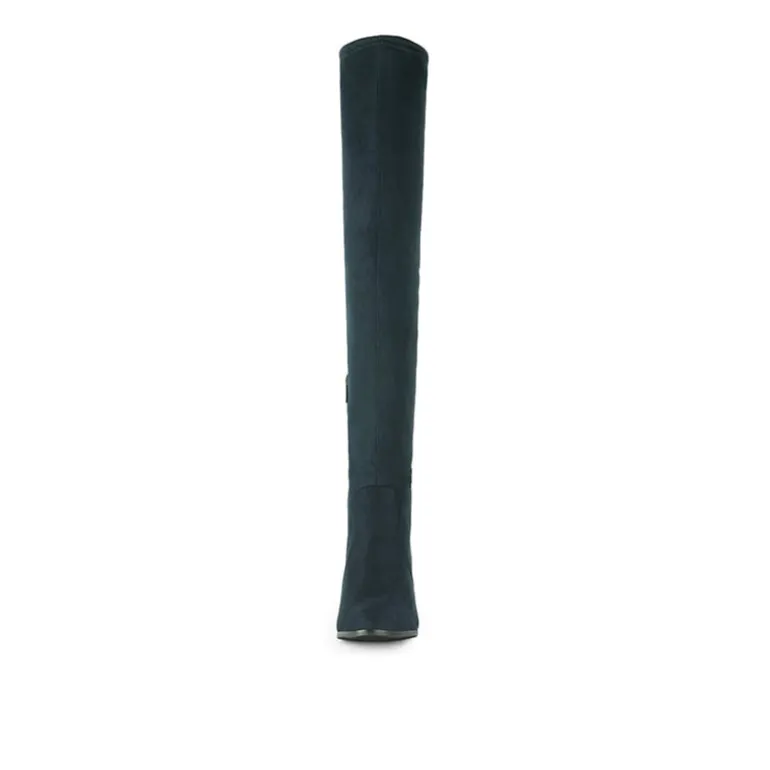 Block Heel Over The Knee Boots