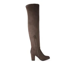 Block Heel Over The Knee Boots