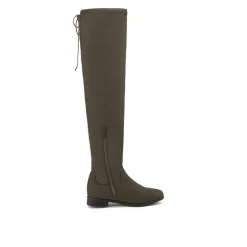 Block Heel Over The Knee High Boots