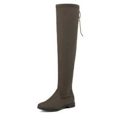 Block Heel Over The Knee High Boots