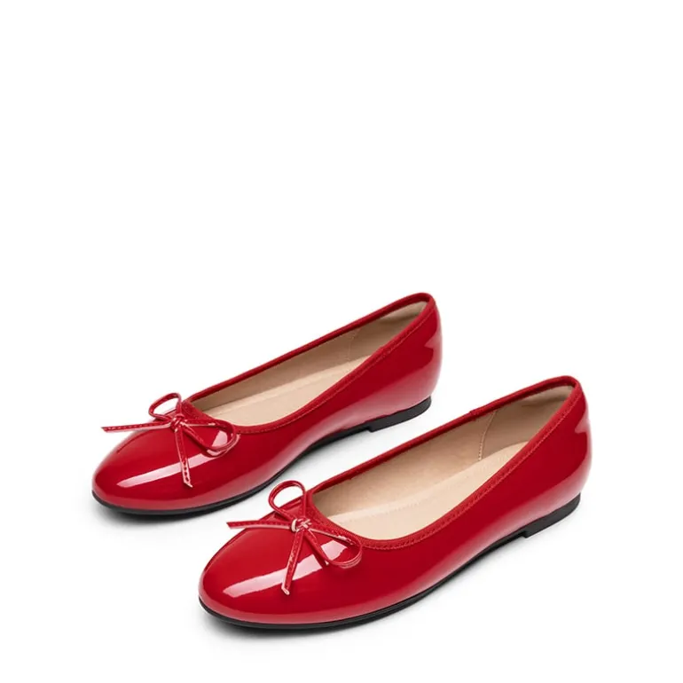 Bow Dual-tone Cap Toe Flats
