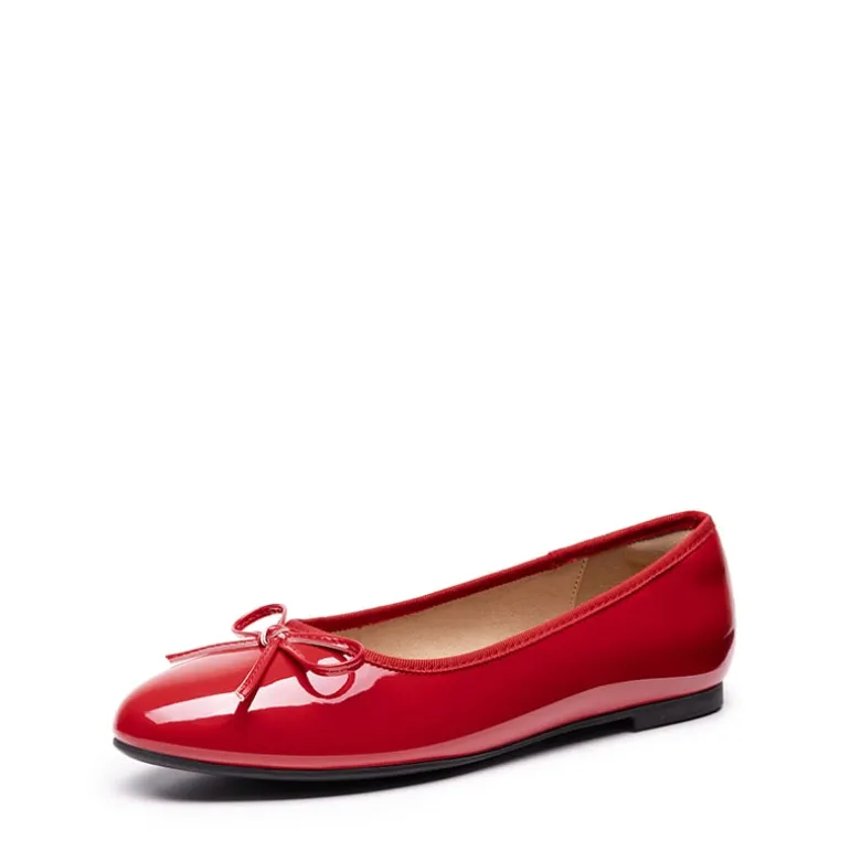 Bow Dual-tone Cap Toe Flats