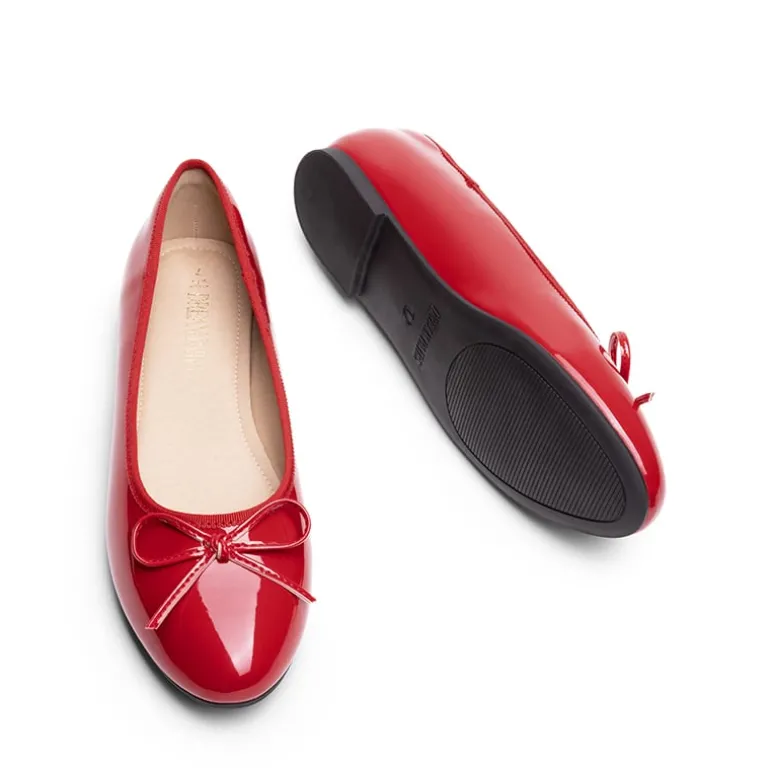 Bow Dual-tone Cap Toe Flats