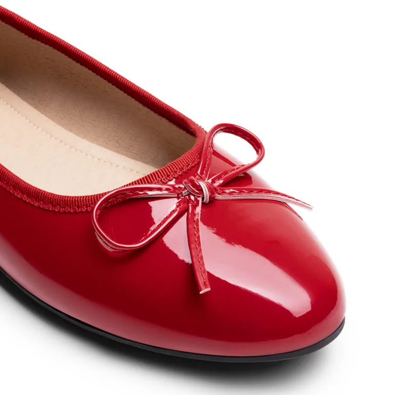 Bow Dual-tone Cap Toe Flats