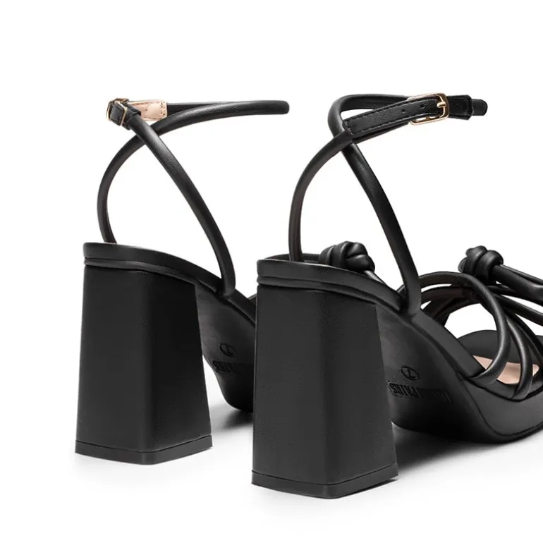 Bowknots Crystal Heeled Sandals