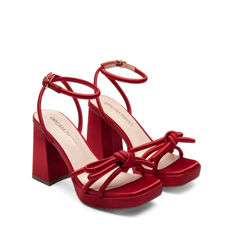 Bowknots Crystal Heeled Sandals