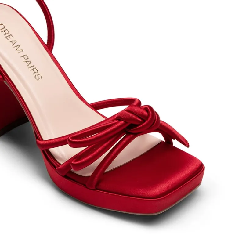 Bowknots Crystal Heeled Sandals