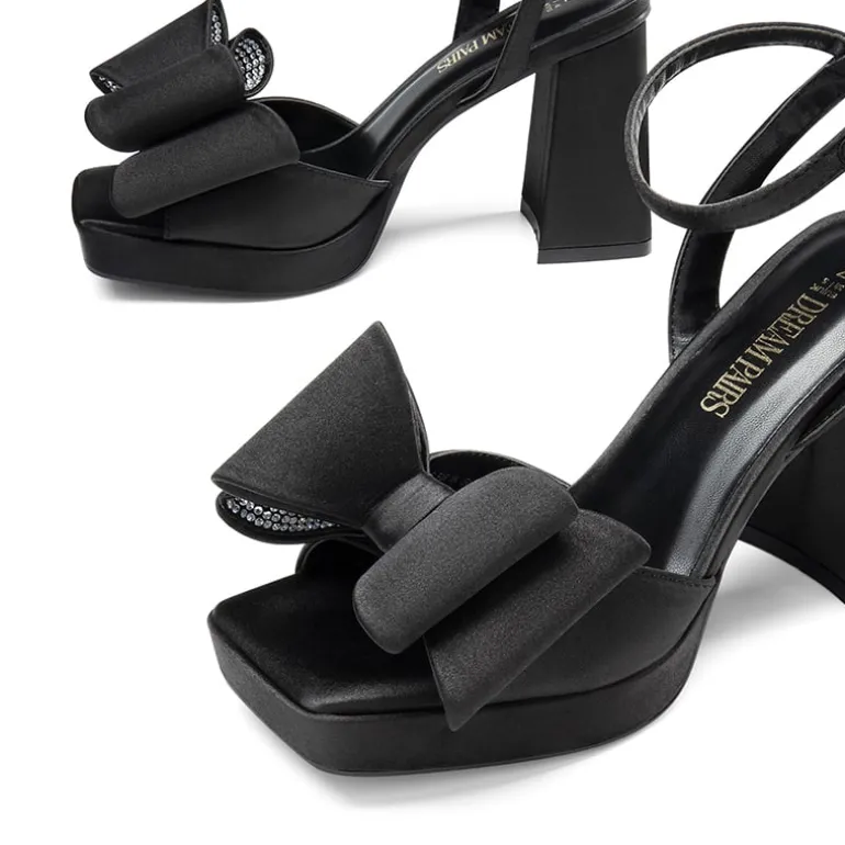 Bow Platform Chunky Sandals