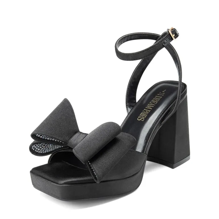 Bow Platform Chunky Sandals
