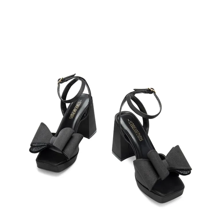 Bow Platform Chunky Sandals