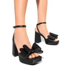 Bow Platform Chunky Sandals