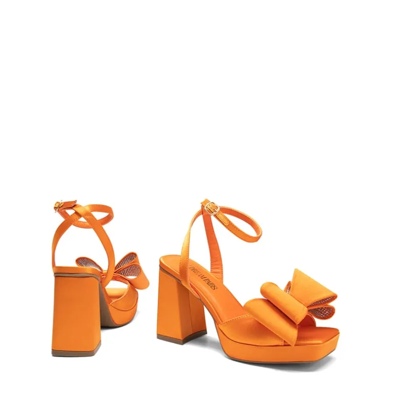 Bow Platform Chunky Sandals
