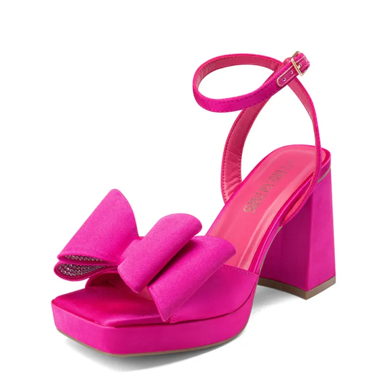 Bow Platform Chunky Sandals