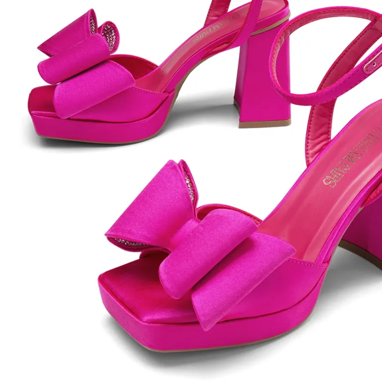 Bow Platform Chunky Sandals