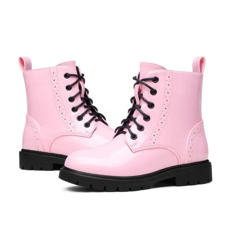 Boys Girls Combat Ankle Boots