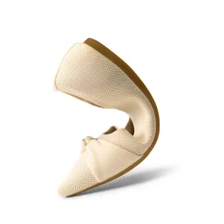 Breathable Bowknot Pointed Toe Knit Flats
