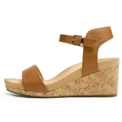 Buckle Platform Wedge Sandals