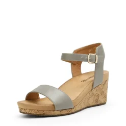 Buckle Platform Wedge Sandals