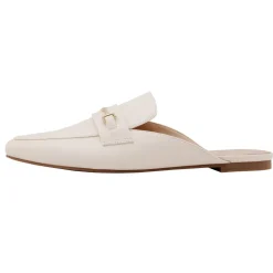 Buckle Pointed Toe Flat Mules