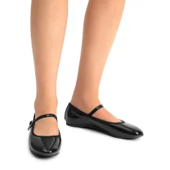 Buckle Round Toe Mary Jane Flats