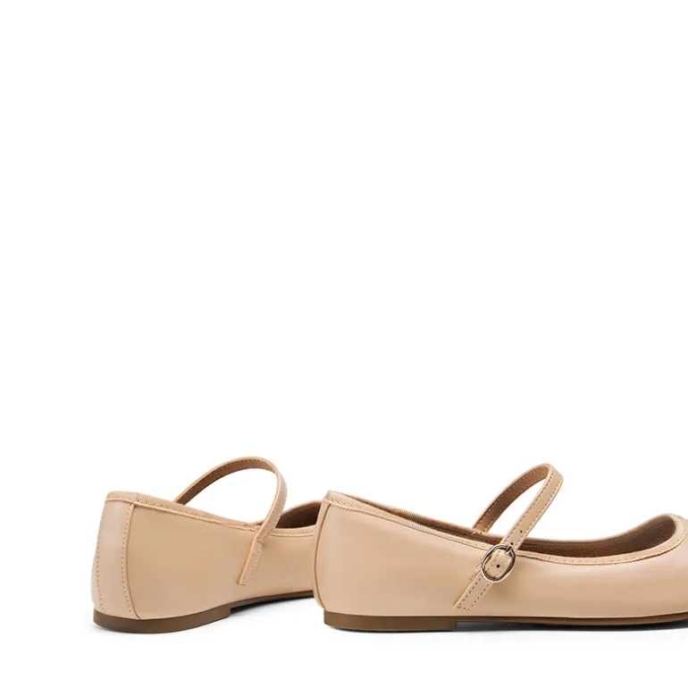Buckle Round Toe Mary Jane Flats